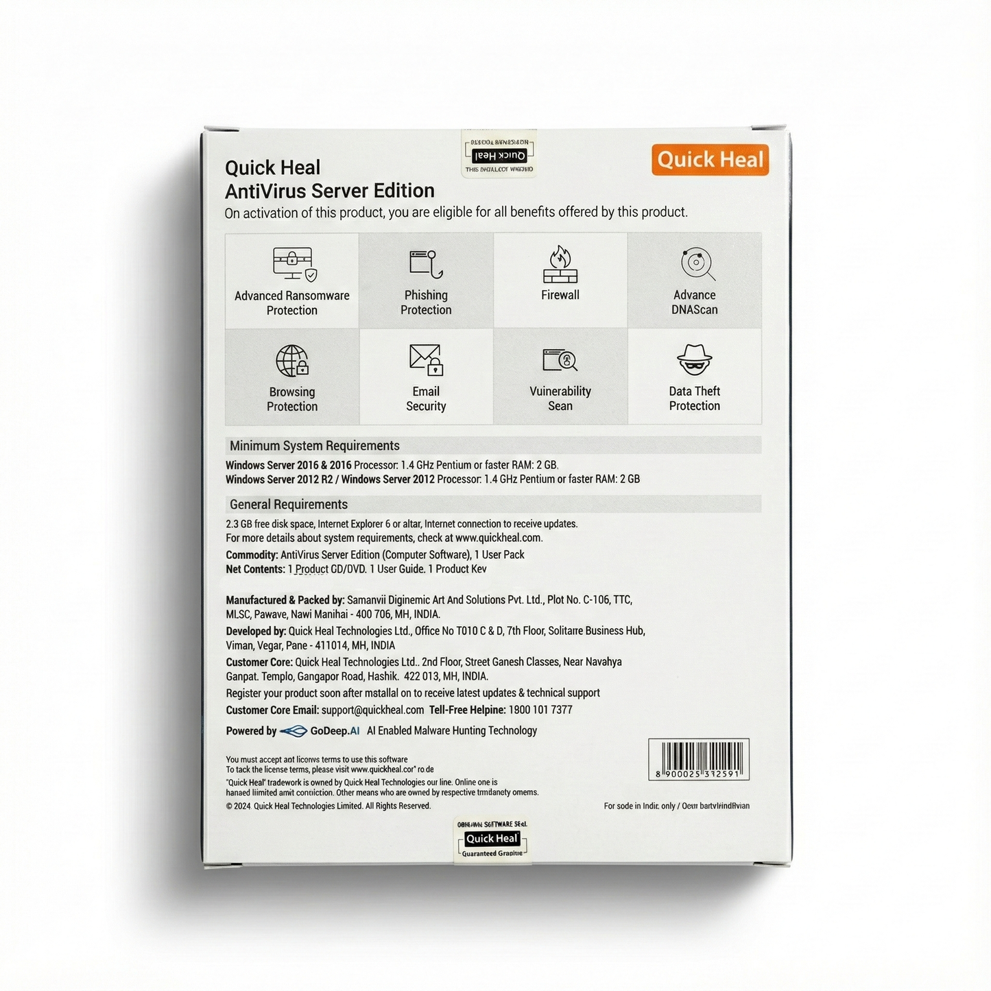 Quick Heal AntiVirus for Server