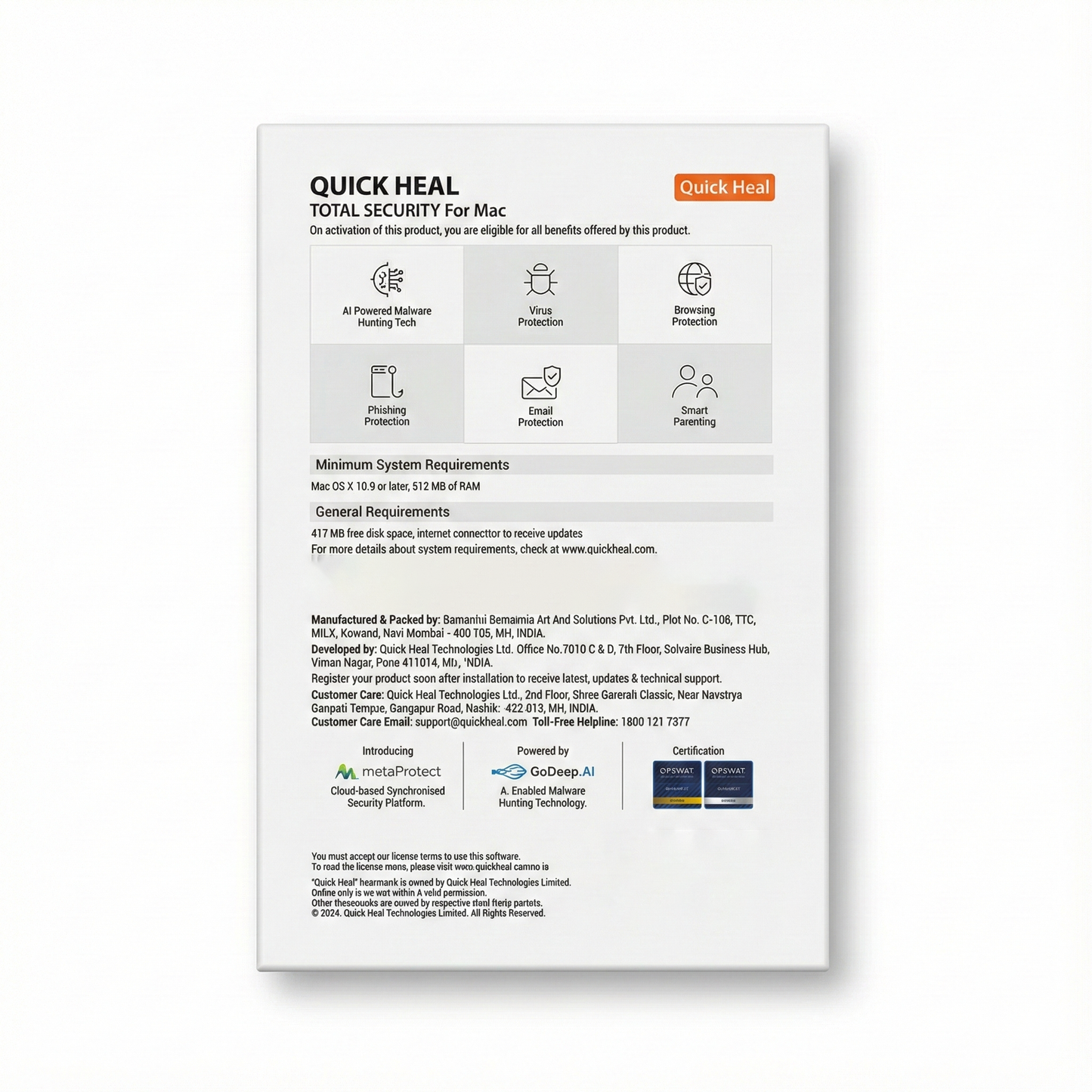 Quick Heal Total Security - For Mac